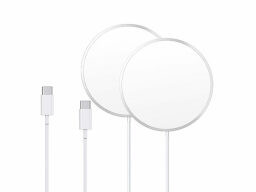 Magnet Wireless Charger MagSafe Compatible (3.3ft Cable/2-Pack) on a white background.