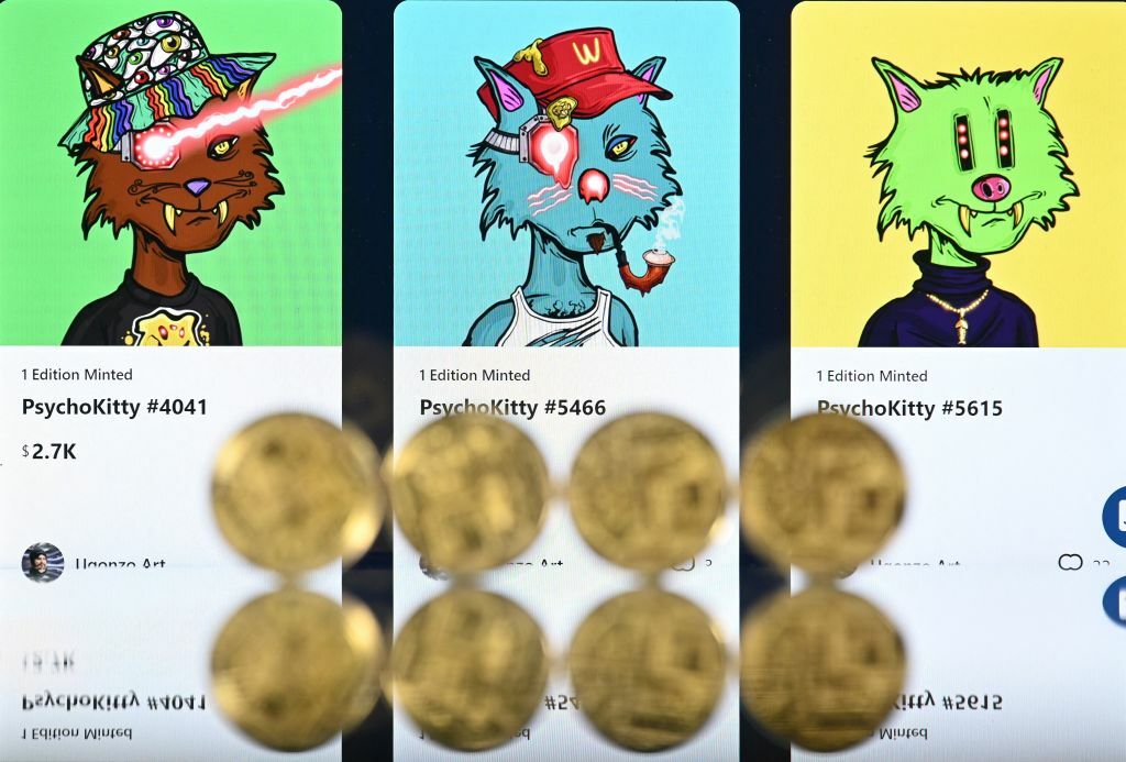 NFT art behind coins