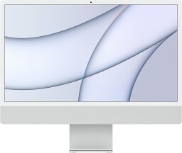 the silver 24-inch apple imac