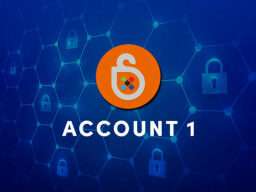 Orange lock graphic on blue background