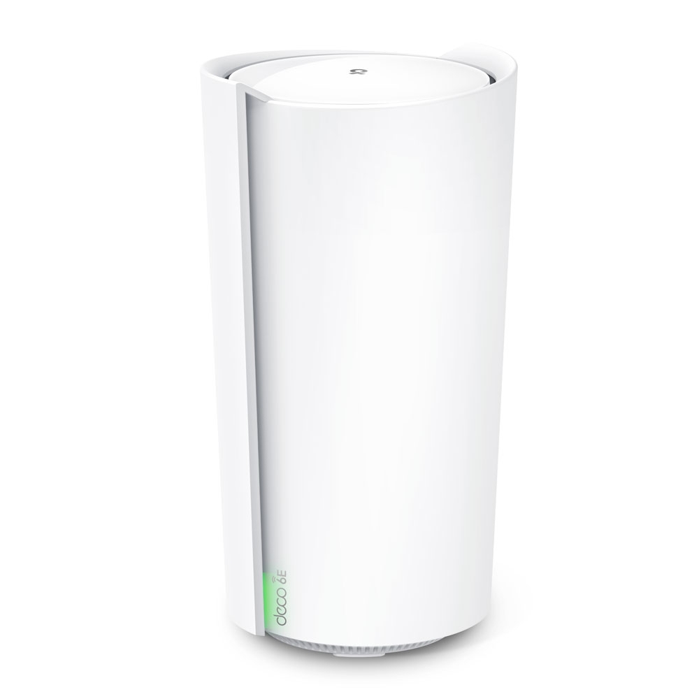 TP-Link Deco XE200 router against white background