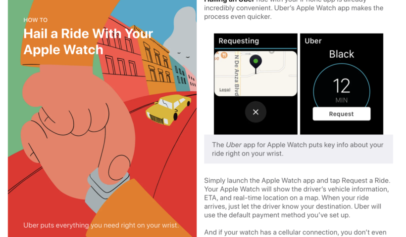 Uber Apple Watch