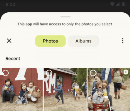 Android 13 photo picker