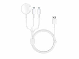White charger with multiple ports