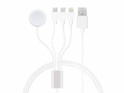 White charger with multiple connectors