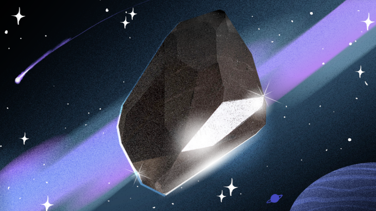 A rare space diamond went to auction. The winner paid for it with crypto.