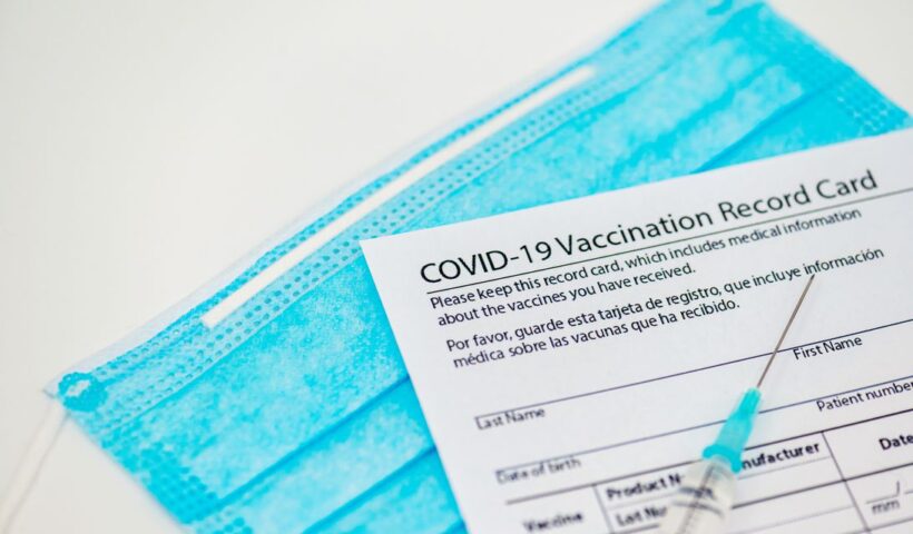 COVID vaccination card