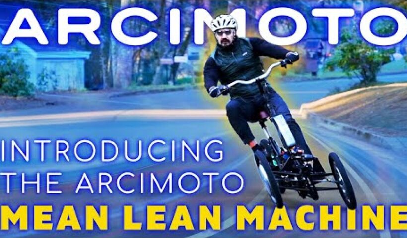 Put your workout to use with this tilting electric trike