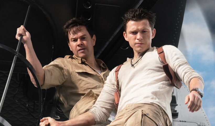 Tom Holland and Mark Wahlberg in Uncharted