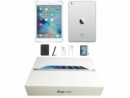 iPad from both sides with accessories and box
