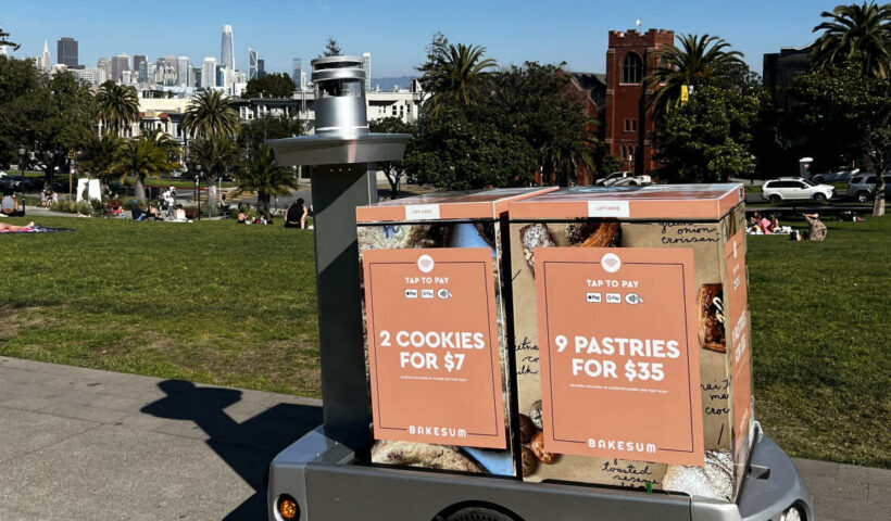 Grab a snack from this mobile vending machine