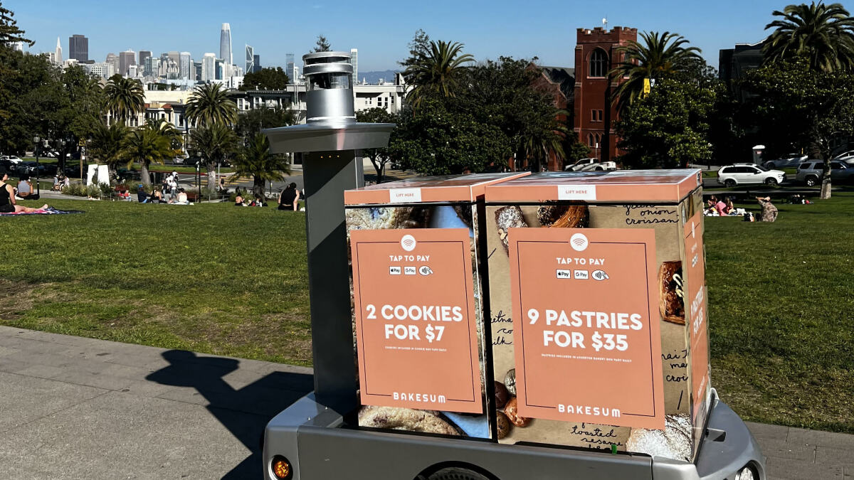 Grab a snack from this mobile vending machine