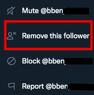 Remove this follower