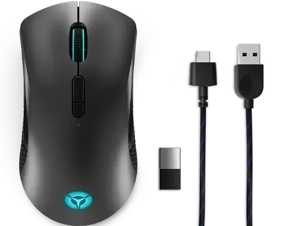 Lenovo wireless mouse, USB, plug in cords