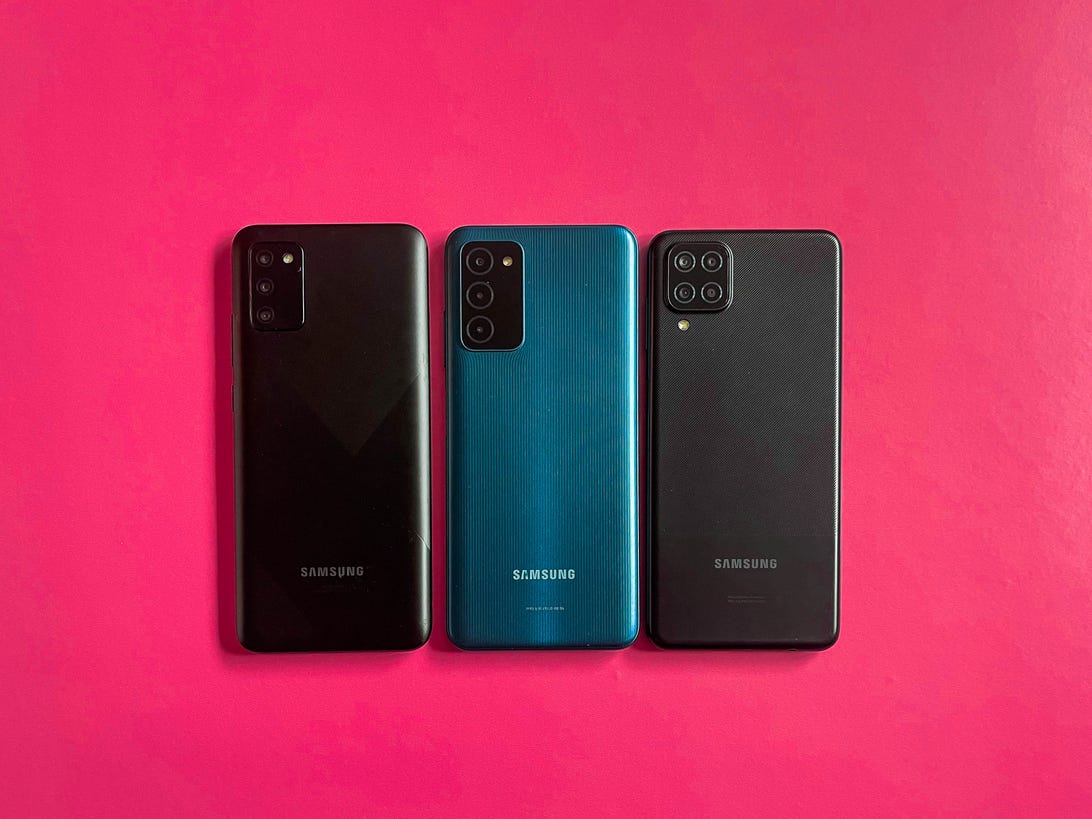 The Galaxy A02S, the Galaxy A03S and the Galaxy A12.