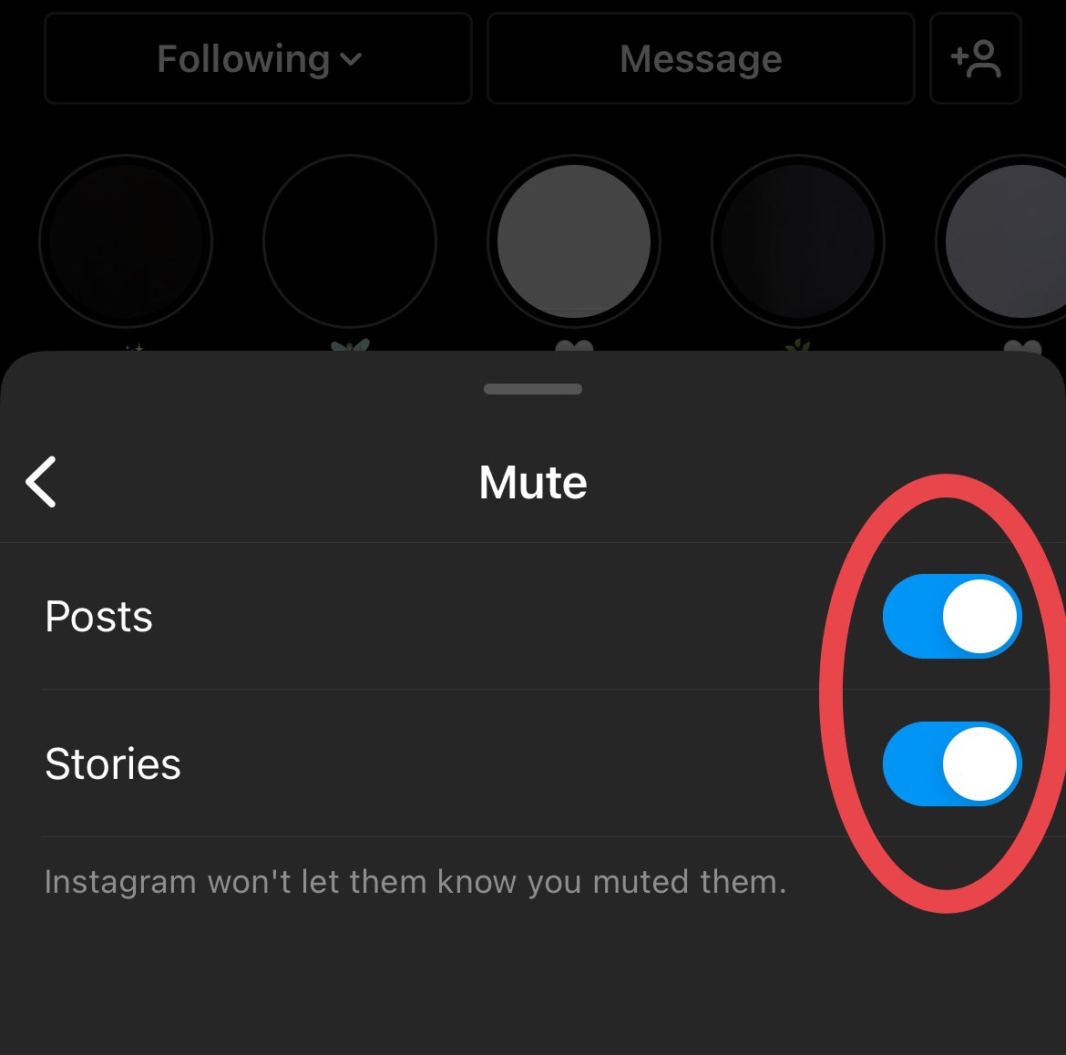 Mute options