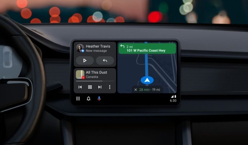 Android Auto gets split screen mode, always-on navigation and media