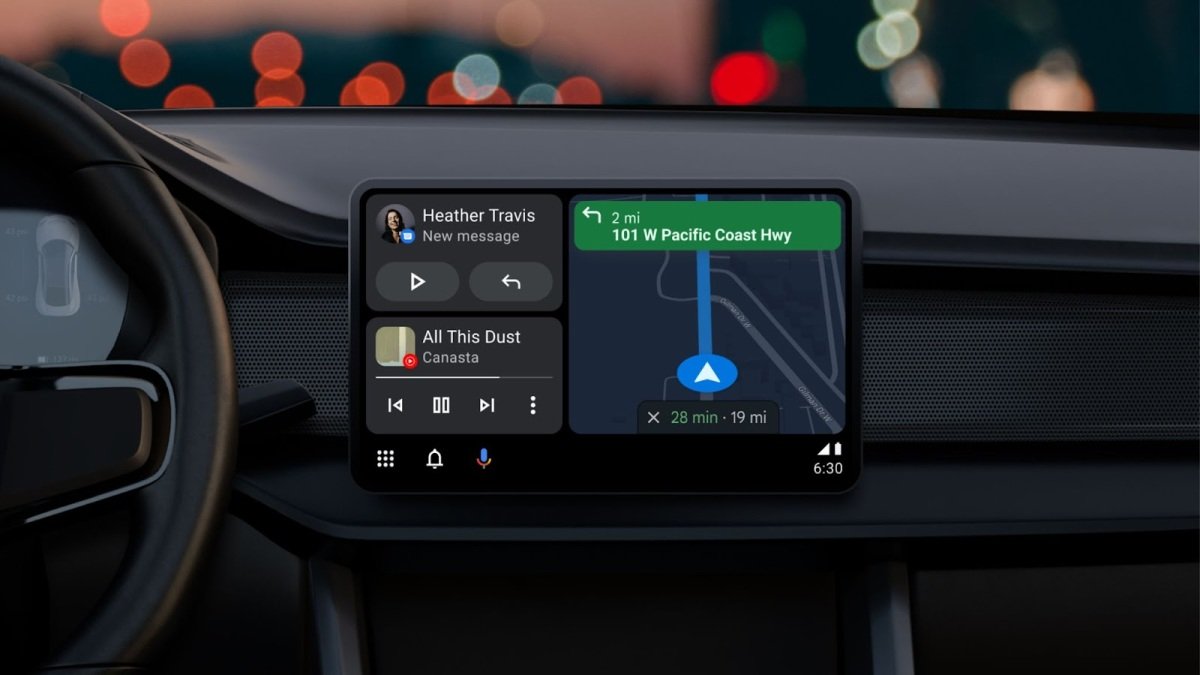 Android Auto gets split screen mode, always-on navigation and media