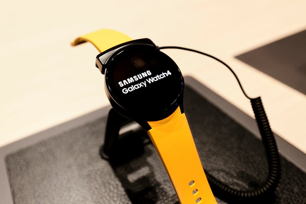 Samsung Galaxy Watch 4 on display