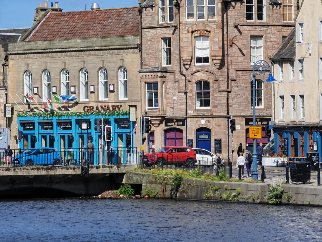 Example image showing buildings next to a river
