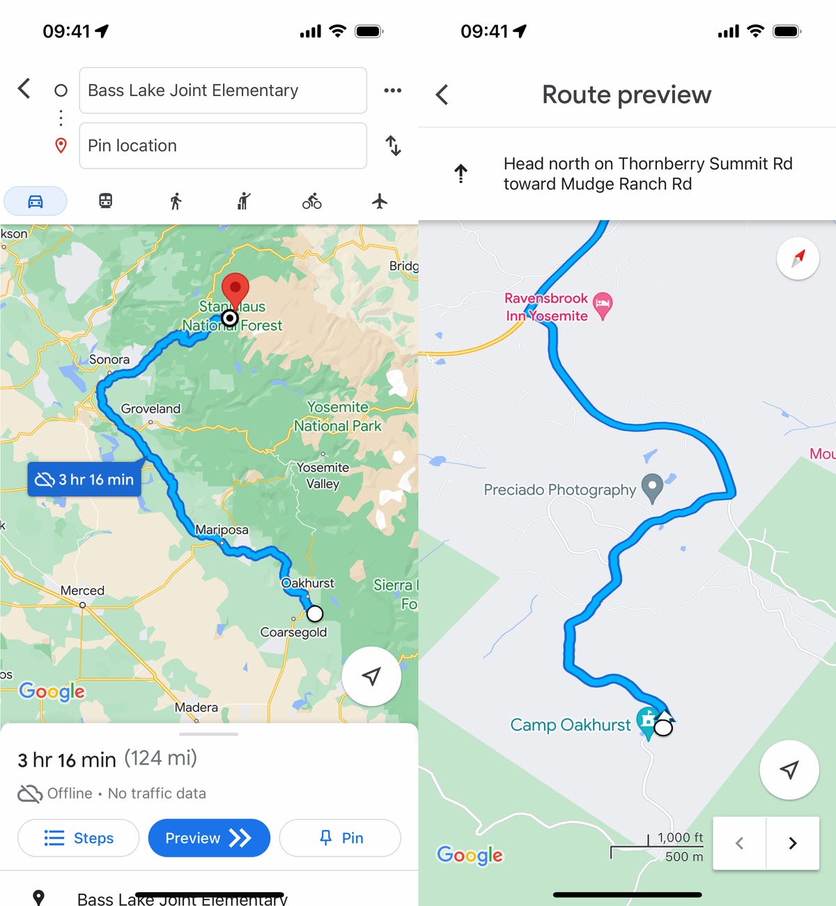 Using Google Maps offline